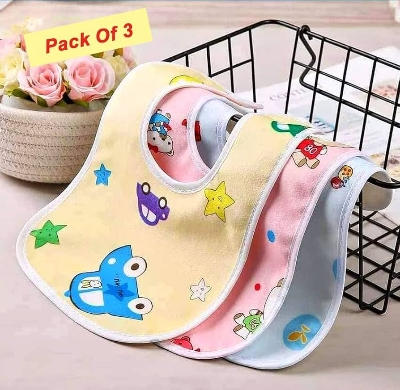 Picture of ProtecSure Fastdry Bibs | Baby bibs for 6 to 12 months | Bibs for new born baby 0 to 6 months | Waterproof Spill Resistant Bibs | Soft cotton bib | Infant Apron 6 pcs