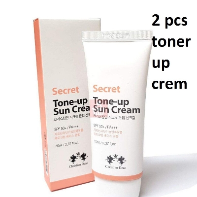 Picture of 2 PCS  Christian Dean Secret Tone-Up Sun Cream with SPF50+ - 70ml