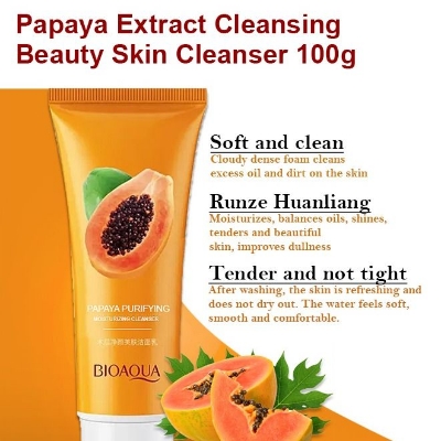 Picture of Bioaqua Papaya Moisturizing Face Wash -100G