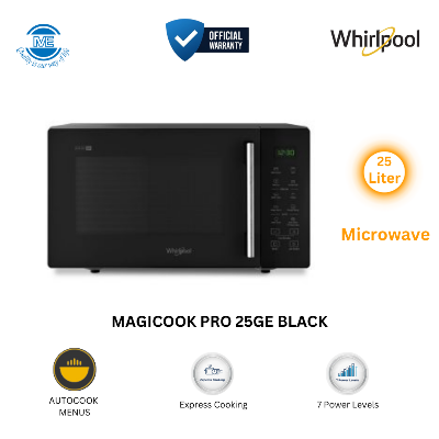 Picture of WHIRLPOOL 25 Liter Grill Microwave Oven | MAGICOOK PRO 25GE BLACK