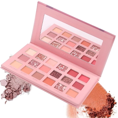 Picture of 18 Colors Matte Glitter Eyeshadow Palette, Cosmetic Eye Shadows, Eyeshadow Plate