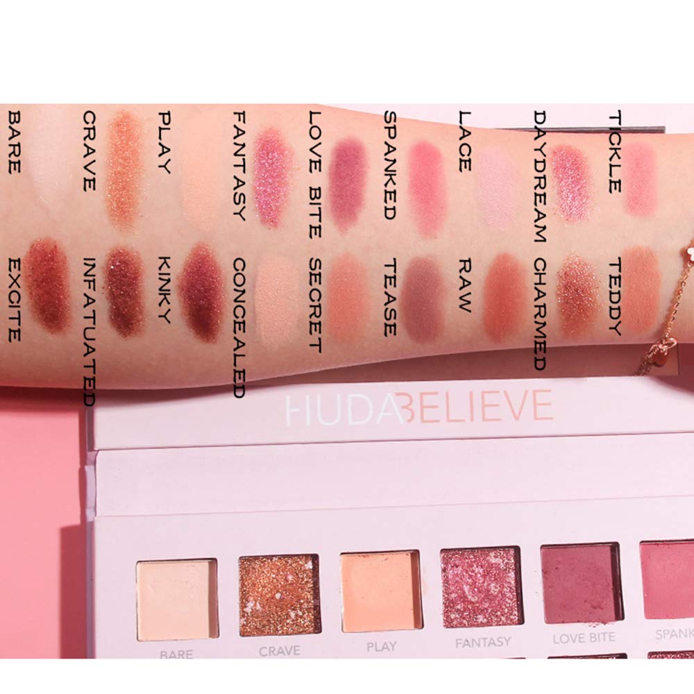 Picture of 18 Colors Matte Glitter Eyeshadow Palette, Cosmetic Eye Shadows, Eyeshadow Plate