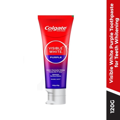 Picture of Colgate Visible White Purple Toothpaste 100g+20g