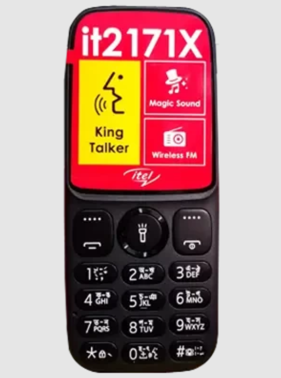 Picture of Itel it2171X feature Phone Dual sim,1 MHz Processor,King Talker, Super Battery Mode & King Voice,1000 Mah Battery