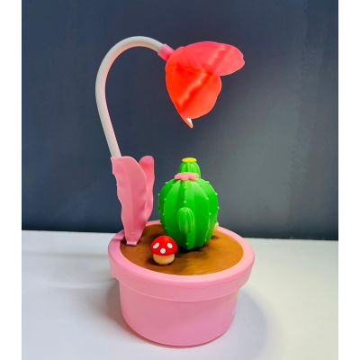 Picture of Cactus Cartoon Flower lamp,Cartoon happy everyday lamp,Table lamp_D Shop
