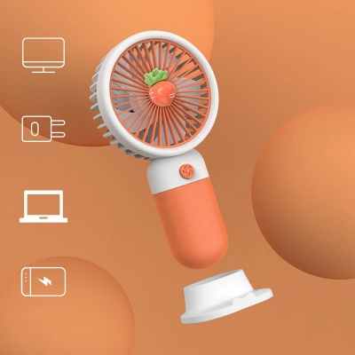 Picture of Mini Portable Fans Handheld USB Rechargeable Mobile Phone Holder Fan Air Cooler Outdoor Travel Hand Fans Cooling Fan_D shop