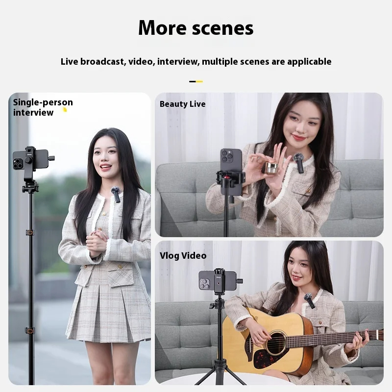 Picture of Ulanzi WM-10 Microphone Wireless Mini Noise Reduction Bluetooth Lavalier Microphone For Smartphone Ecording Interviews Videos_ D Shop