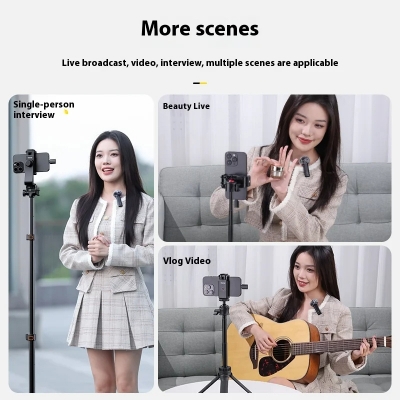 Picture of Ulanzi WM-10 Microphone Wireless Mini Noise Reduction Bluetooth Lavalier Microphone For Smartphone Ecording Interviews Videos_ D Shop