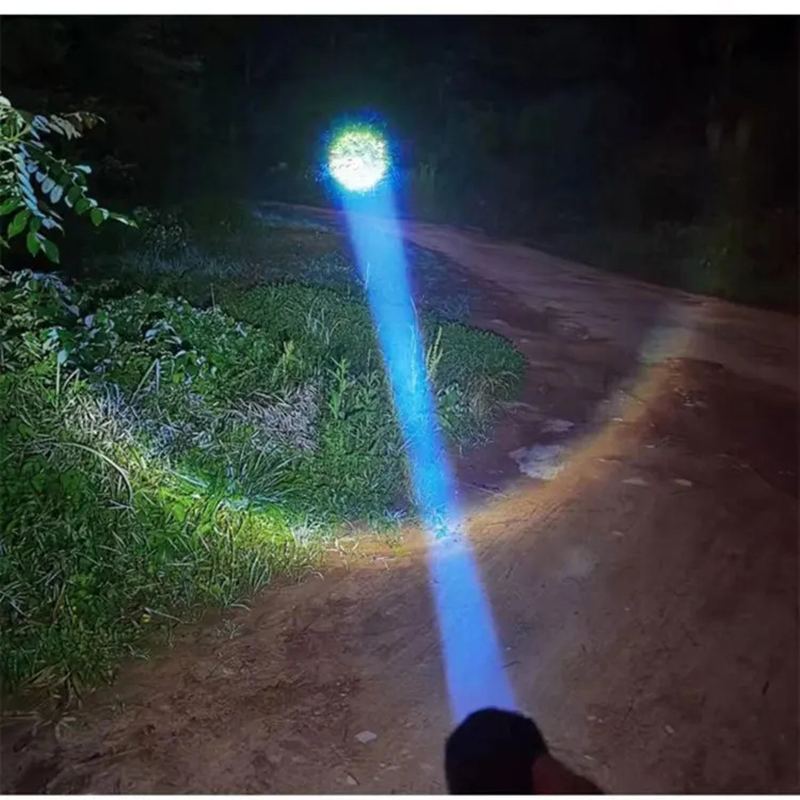 Picture of HLZ strong light flashlight T40 zoom white remote light outdoor multi-function flashlight_D Shop