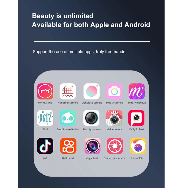 Picture of Q13 New Mobile Phone Face Recognition Tracking Gesture Back Tracking Gimbal Bluetooth Selfie Stick Fill Light_D Shop