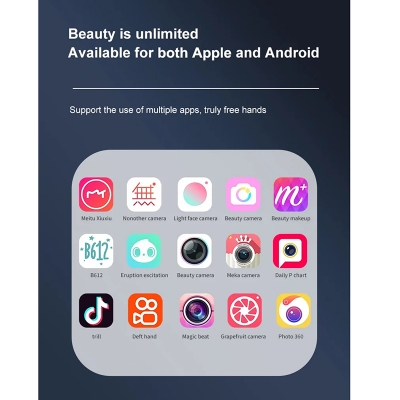 Picture of Q13 New Mobile Phone Face Recognition Tracking Gesture Back Tracking Gimbal Bluetooth Selfie Stick Fill Light_D Shop