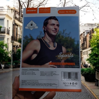 Picture of RE-NY060 Recrsi wireless Neckband Bluetooth Earphone Charging backup 200 hours-D shop