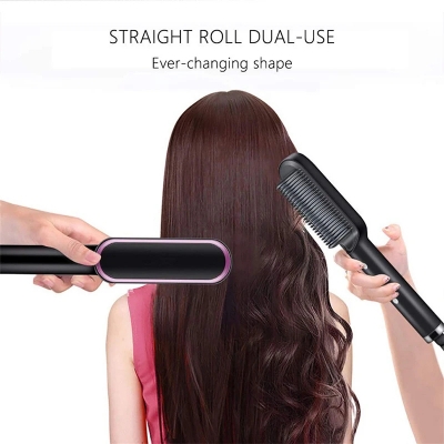 Picture of Hair Straightener Professional Ptc Quick Heated Electric Hot Comb Hair Comb Personal Care Multifunctional Hairstyle Brush_ D Shop