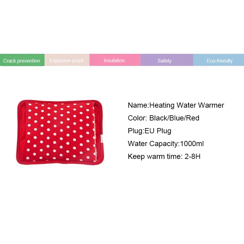 Picture of Hot Water Bag Electric Winter Hand Warmer Hot Water Bottle Hand Po Inserted Charging Electric Hot-water Bag EU Plug Hand Warmer_D Shop