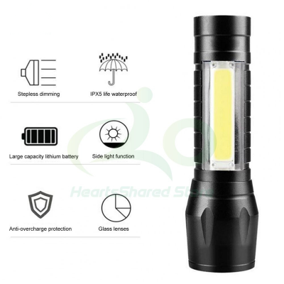 Picture of Geepas GP-009 Rechargeable Led Flashlight Torch Lamp