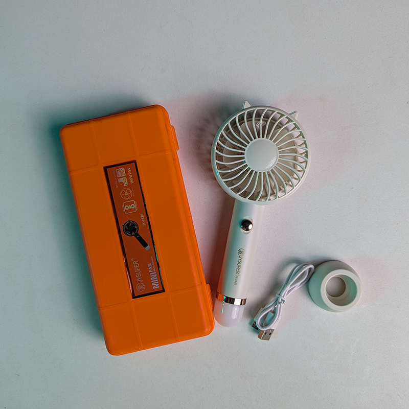 Picture of JYSUPER 2320 Mini Fan Rechargeable Hand Held Multi Function Strong Wind Bright Led Light-D Shop