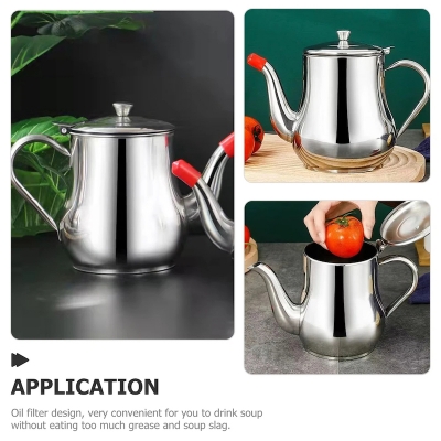 Picture of Big and small Oil Storage Tank Cooking Dispenser Bottle for Kitchen Strainer Container Pot Grease Containers Used Canister with_D Shop