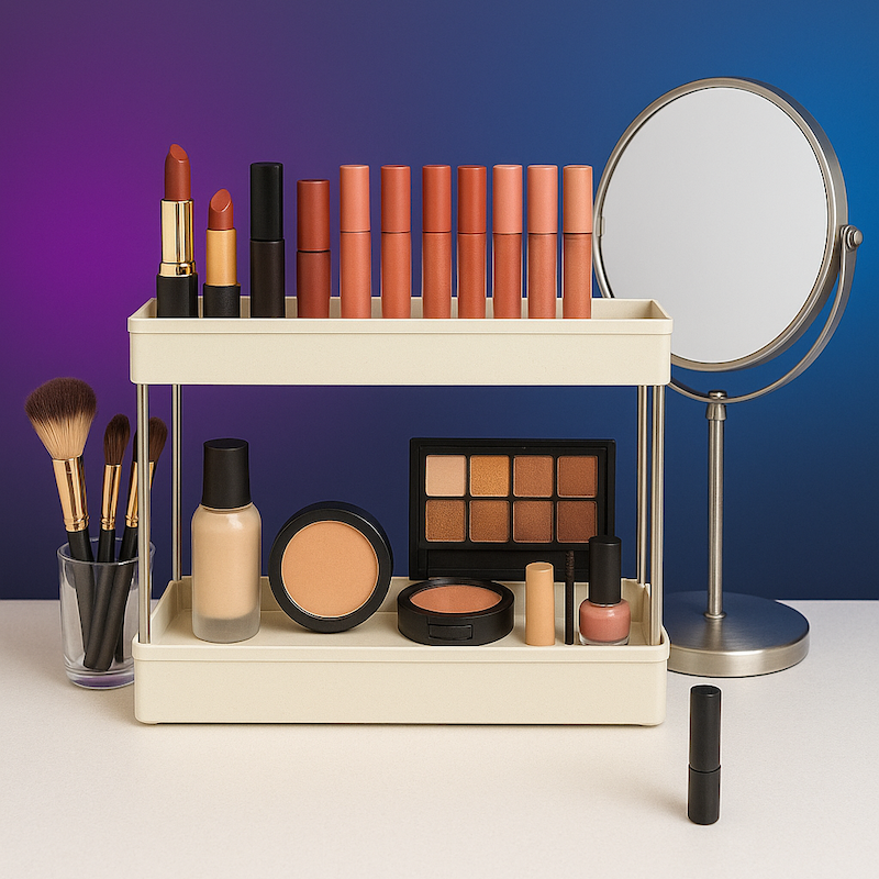 Picture of Narrow Type Multi Purpose Gap Storage Trolly Rack Multifunctional Movable Gap Storage Cart_ D Shop