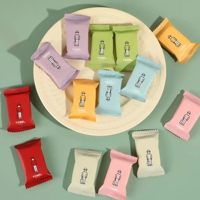 Picture of 4Pcs Disposable Compressed Towels Thicker Travel Wash Cloth Face Towel for Travel Camping Hiking_D Shop