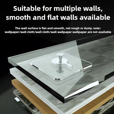 Picture of 5pcs Super Strong Adhesive Wall Hooks Maximum Hold for Kitchen Bathroom Damage Free Hanging Posters Shelves Nails Storage-D shop