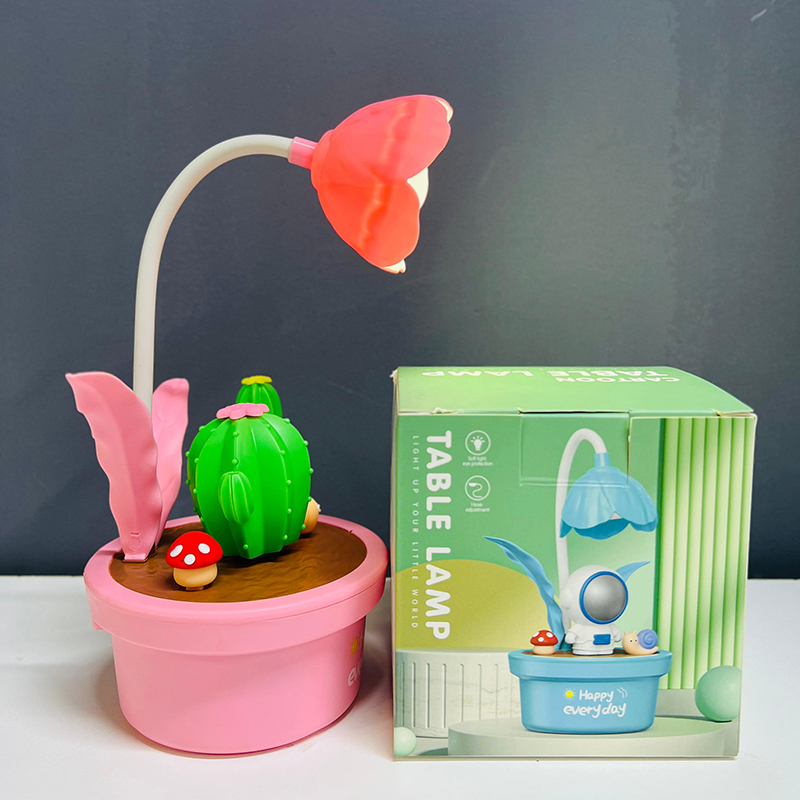 Picture of Cactus Cartoon Flower lamp,Cartoon happy everyday lamp,Table lamp_D Shop