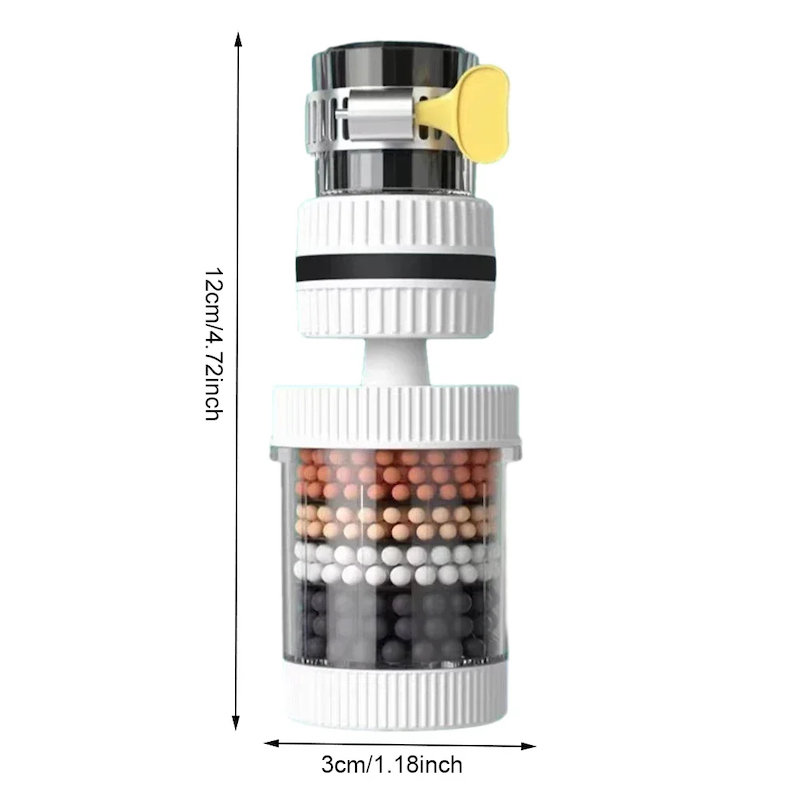 Picture of Universal Shower Faucet 6 Layers Faucet Water Filter Tap Purifier Splash-proof Water Saving Bubbler for Bathroom Home Kitchen- D shop