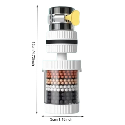 Picture of Universal Shower Faucet 6 Layers Faucet Water Filter Tap Purifier Splash-proof Water Saving Bubbler for Bathroom Home Kitchen- D shop