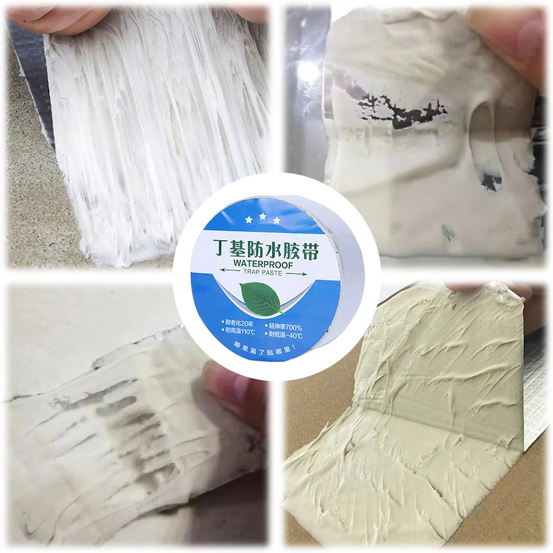 Picture of Waterproof Tape High Temperature Resistance Aluminum Foil Thicken Butyl Tape Wall Pool Roof Crack Duct Repair Sealed Self Tape