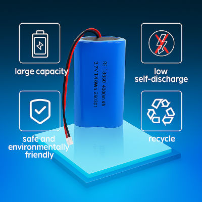 Picture of 4000mAh Rechargeable Lithium-Ion Battery Pack with PH2.0mm Plug – High Capacity for DIY Electronics, Toys, Bluetooth Speakers, and More
