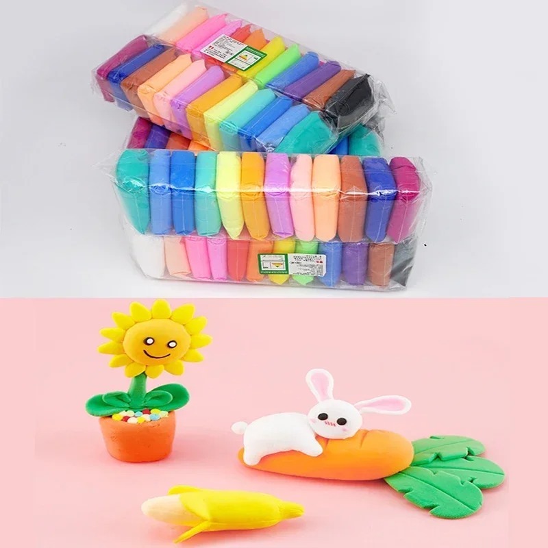 Picture of 12 pis Color Super Light Clay Air Dry Polymer Modelling Clay With 3 Tools Soft Creative Educational Slime DIY Toys for Kids Gifts_ D Shop