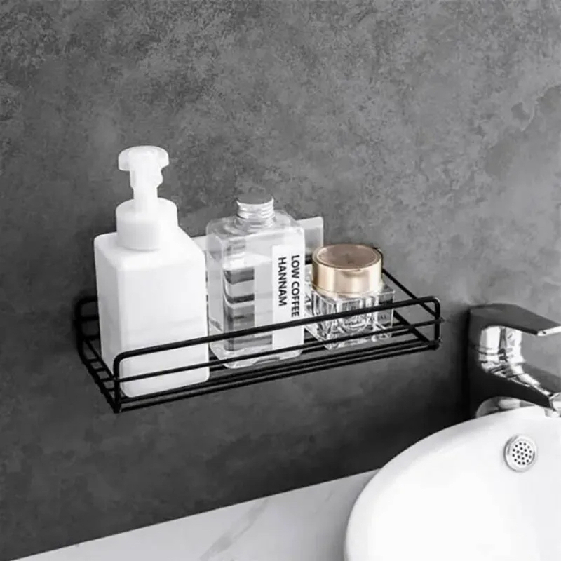 Picture of Punch-Free Bathroom Rack Wall-Mounted Storage For Bathroom Shampoo Cosmetic Seasoning Storage Rack Bathroom Kitchen Accessories_D Shop