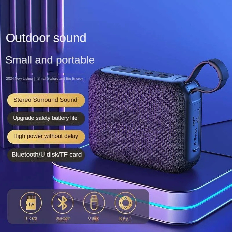 Picture of Outdoor sound box portable speaker bass square dance household desk card-inserting-D Shop