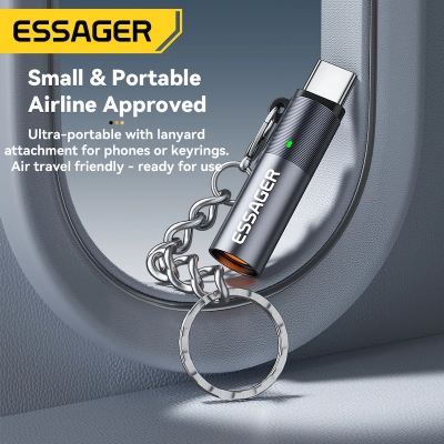 Picture of Essager Type C Mini Lighter Tungsten Wire Blow-to-Ignite Safety for Air Travel No Flame Auto Shut-Off OTG-Compatible with Phones_D Shop