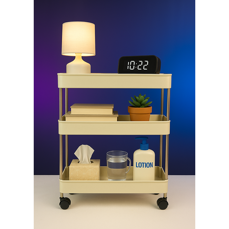 Picture of Narrow Type Multi Purpose Gap Storage Trolly Rack Multifunctional Movable Gap Storage Cart_ D Shop