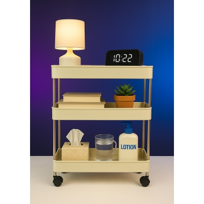 Picture of Narrow Type Multi Purpose Gap Storage Trolly Rack Multifunctional Movable Gap Storage Cart_ D Shop