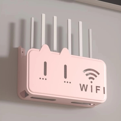 Picture of Wall Mounted Storage Box, Wireless WiFi TV Set-top Box, Router Shelf, No Drilling Design, Can Hold Various Small Items At Home_D Shop
