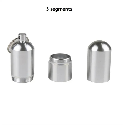 Picture of Capsule Type 4 Layers Aluminum Alloy Storage Tank Waterproof Seal Tobacco Cases with Keychain Travel Accessory-D Shop