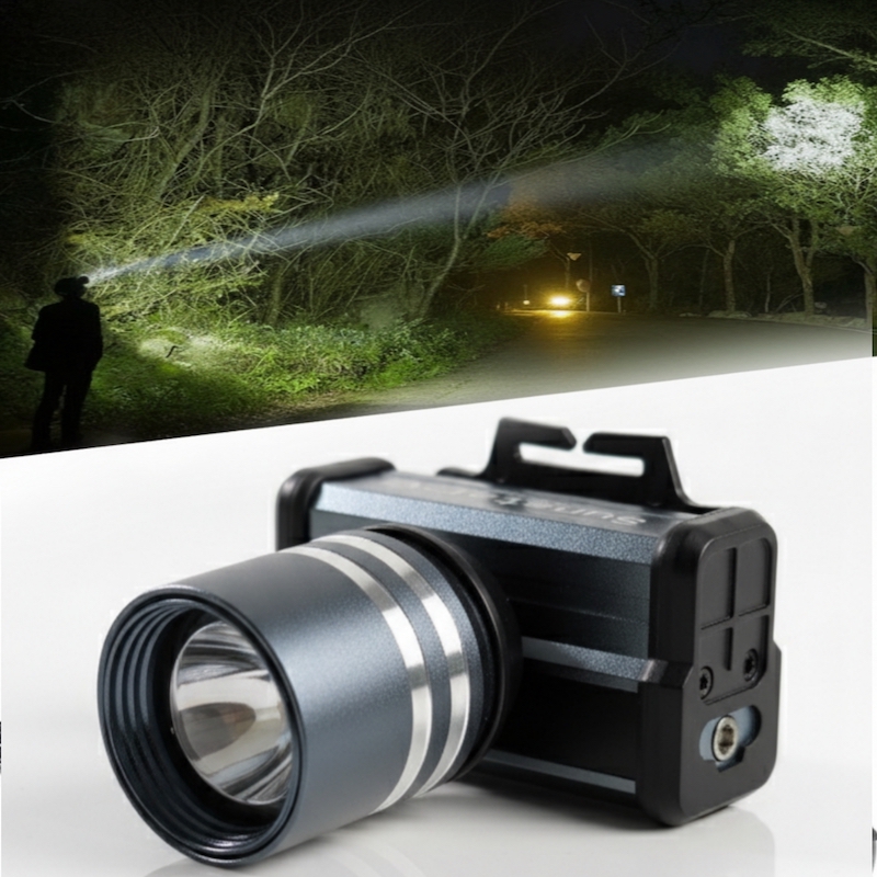 Picture of Powerful LED Headlamp Aluminium Alloy Headlight Led Head High Lumen Rechargeable Led Headlamp Camping Searching Hunting Fishing