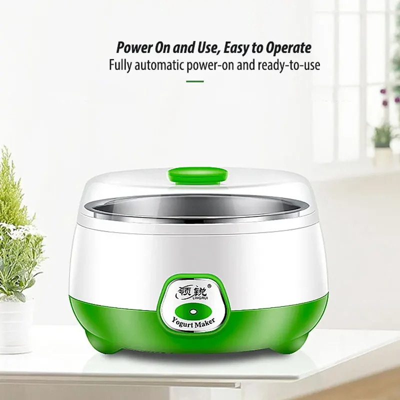 Picture of 2024 New Yogurt Maker Mini Automatic Yogurt Machine Household DIY Portable Yogurt Tools Kitchen Appliances Stainless Steel Tank-D Shop