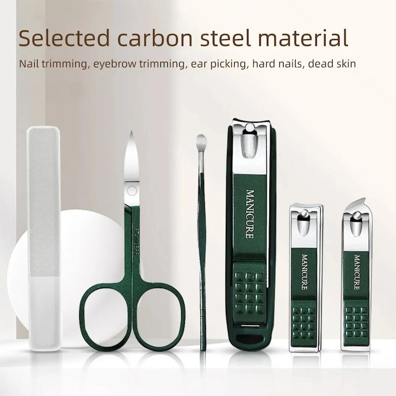 Picture of 4 Piece Nail Clipper Set, Anti-Splash Nail Clippers Stainless Steel Home Portable Nail Trimmer & Manicure Tools-D shop