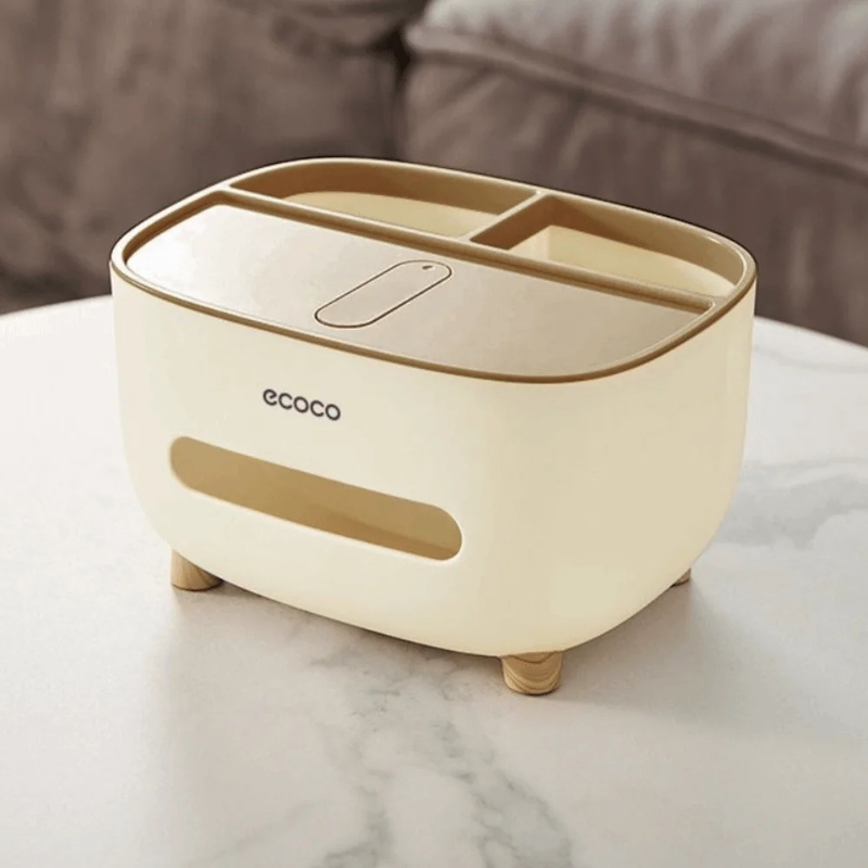 Picture of Style Tissue Box Holder Plastic Household Napkin Storage Box Practical Desk Organizer Office-D shop