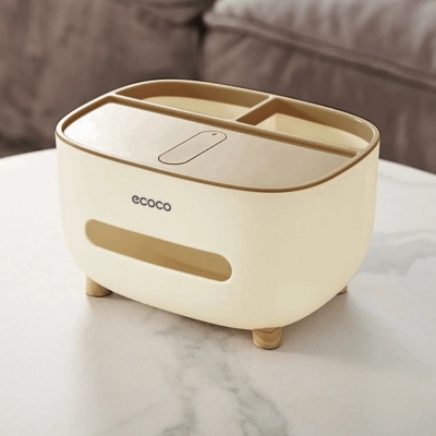 Picture of Style Tissue Box Holder Plastic Household Napkin Storage Box Practical Desk Organizer Office-D shop