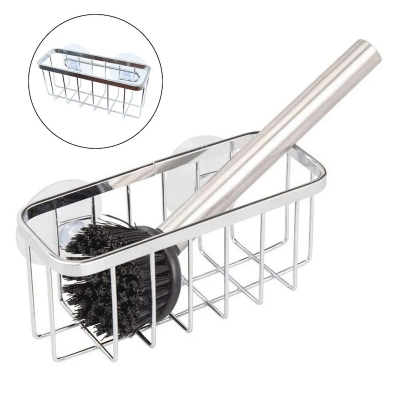 Picture of Kitchen Stainless Steel Sink Sponges Holder Storage Organizer Self Adhesive Drain Drying Rack Kitchen Wall Hooks Accessories_D Shop