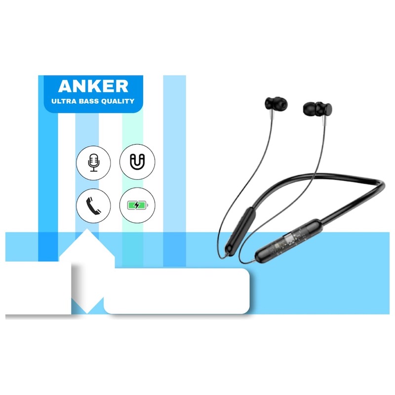 Picture of Transparent Voice Changer Wireless Neckband with 40Hrs Playtime, HD Sound Bluetooth Headset-D Shop