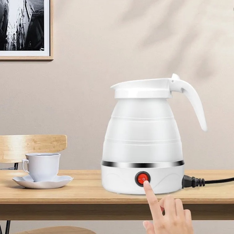 Picture of 600mlTravel Household Folding Kettle Silicone304 Stainless Steel Portable KettleCompression Foldable Leakproof KitchenAppliances_D Shop