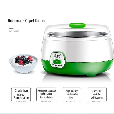 Picture of 2024 New Yogurt Maker Mini Automatic Yogurt Machine Household DIY Portable Yogurt Tools Kitchen Appliances Stainless Steel Tank-D Shop
