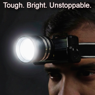 Picture of Powerful LED Headlamp Aluminium Alloy Headlight Led Head High Lumen Rechargeable Led Headlamp Camping Searching Hunting Fishing