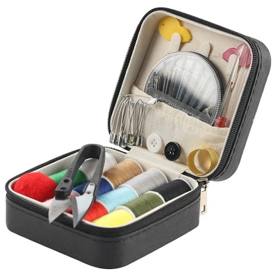 Picture of 17Pcs Set Portable Household Multifunctional Needle and Thread Sewing Box for Home Fabric Damage Repair DIY Hand Sewing Tool Kit_D Shop