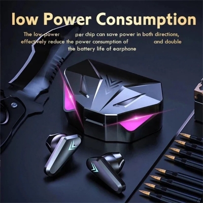 Picture of NEW AIR X15 Earphones Bluetooth Wireless Gamer Headphones Sport Low Latency Earbuds fone Gamer Headset Gamer With Mic Handfree_D Shop