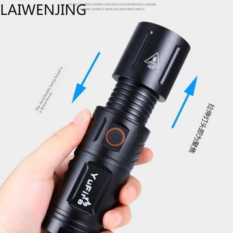 Picture of HLZ strong light flashlight T40 zoom white remote light outdoor multi-function flashlight_D Shop
